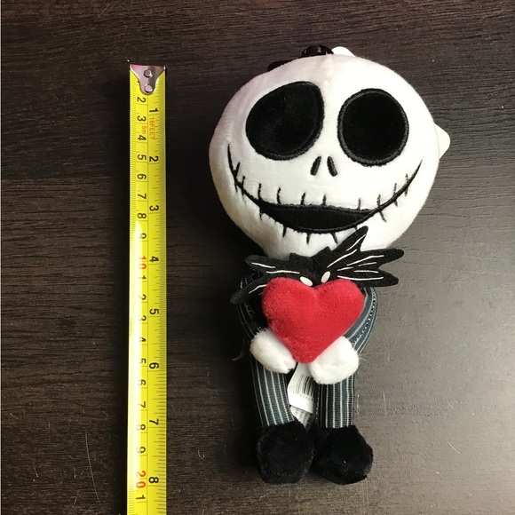 Disney Nightmare before Christmas Jack Skellington Plush Clip -new - Picture 2 of 4